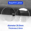Flat Thick 2.5mm Diameter 30.5mm calendarTransparent Crystal Mineral Sapphire Glass Watch Parts 7