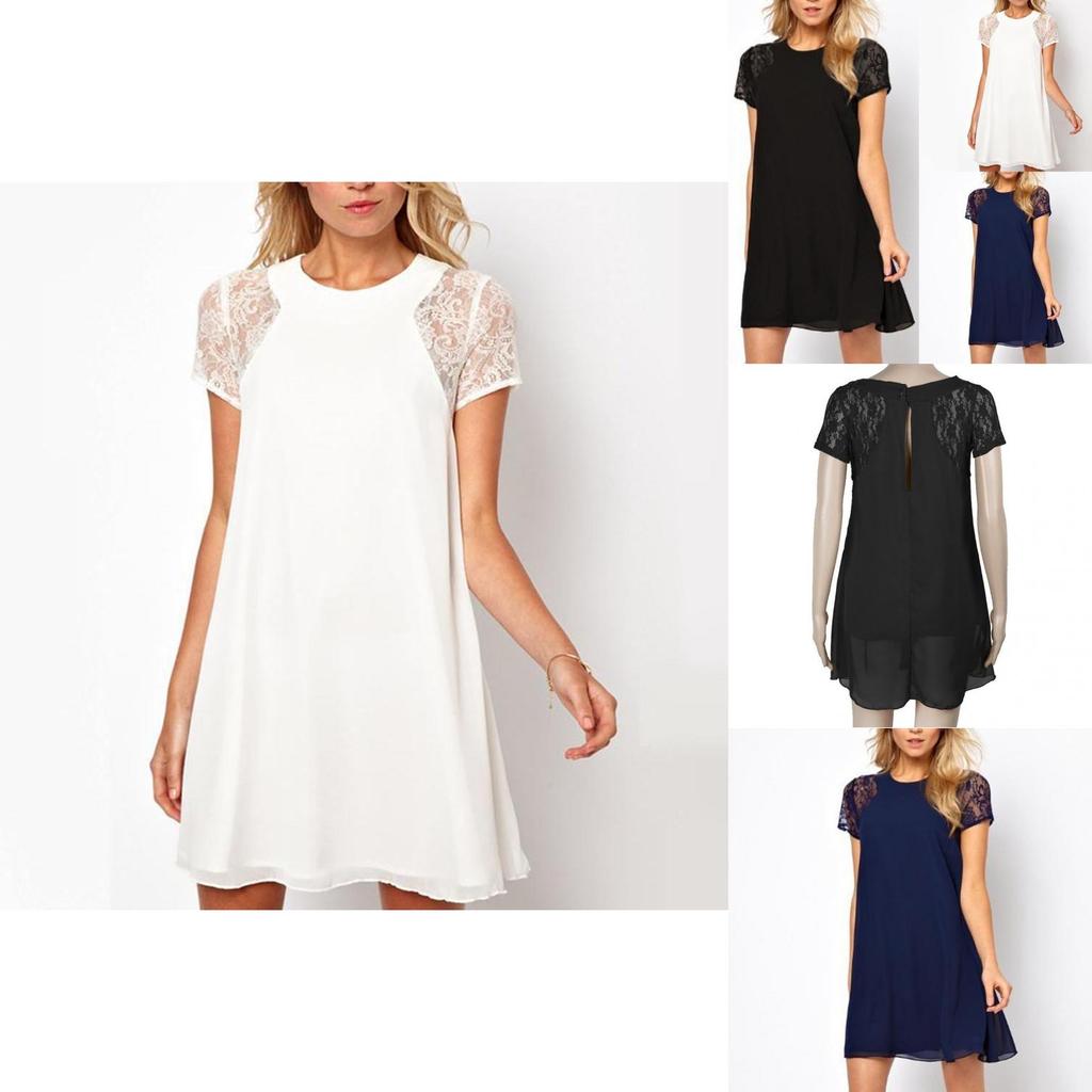 Elegant Summer Girls Lace Applique Sleeve Dress With Solid Color Backless Design