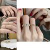 Luxurious Adjustable Copper Ring For Women With Stunning Pearl And Rhinestone In Unique Design