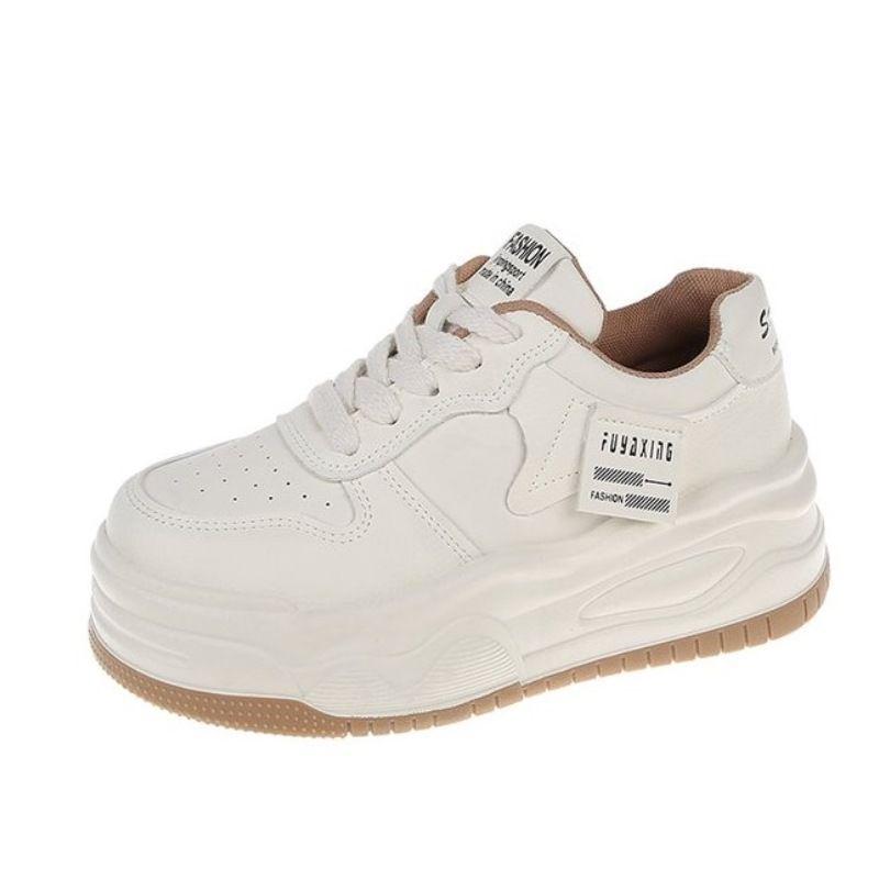 

Women s White Canvas Dad Shoes - 2025 Autumn/Winter, 6cm Platform, Thick-Soled, Height-Increasing, Plus Velvet Casual Footwear 39 хаки