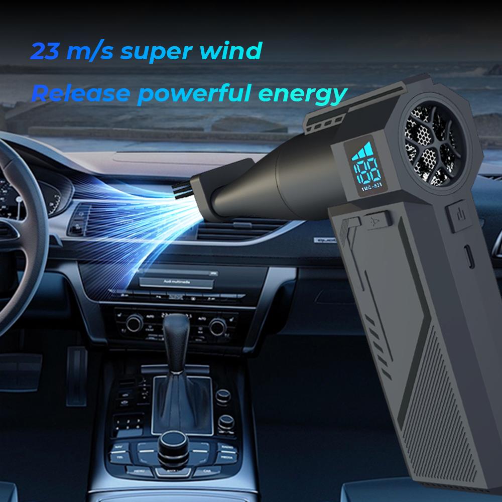 Turbo Jet Blower 990000RPM Brushless Motor Powerful Air Blower 10000mAh Digital Display Strong Breeze High-speed Turbo Fan