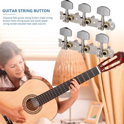 Knob Replacement Folk Guitar Accessories Bass Guitar Tuning Pegs L R Triplet Machine Heads Tuners