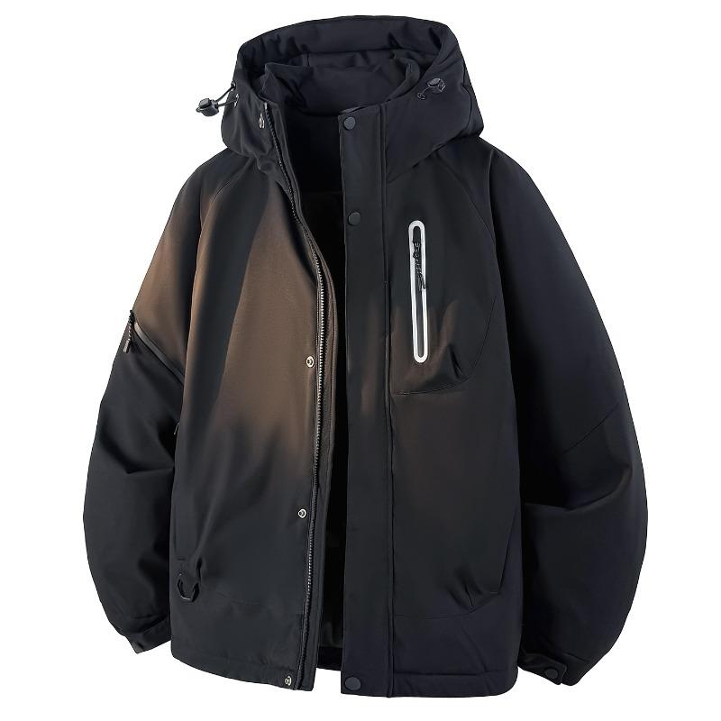 % Down New National Standard White Duck Down Jacket Men and Women Winter Loose Pie Overcome Thickened Hooded Jacket Men