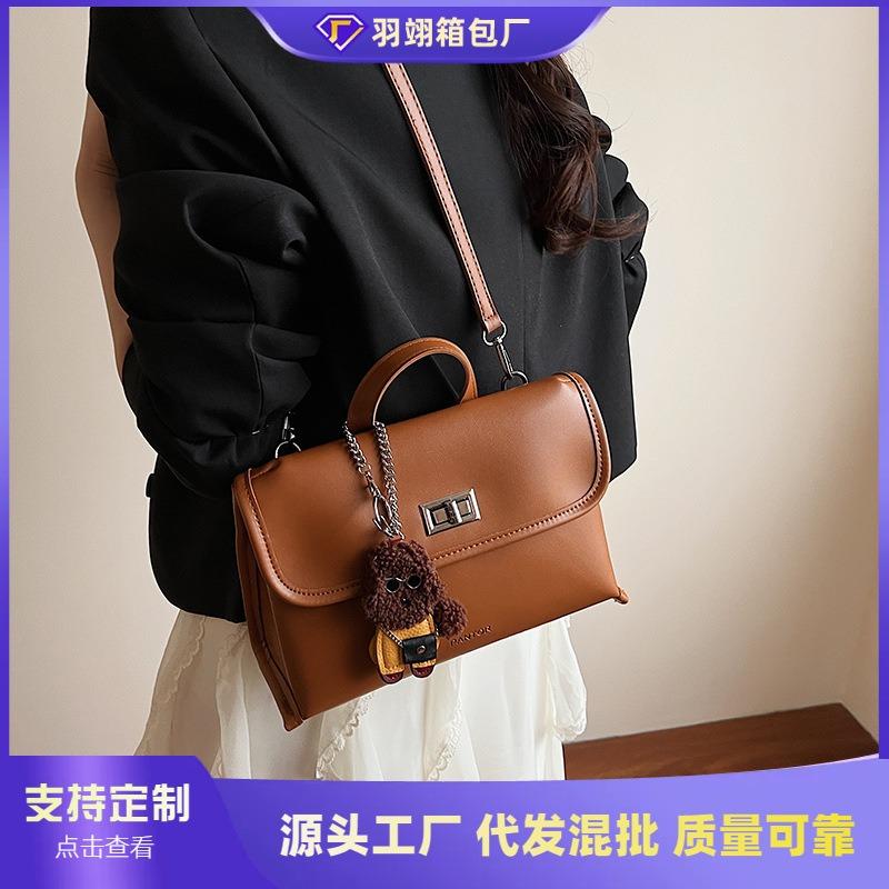 Premium Sense Niche Casual Handbag Women's New Fashion Shoulder Messenger Bag Multi-purpose Backpack