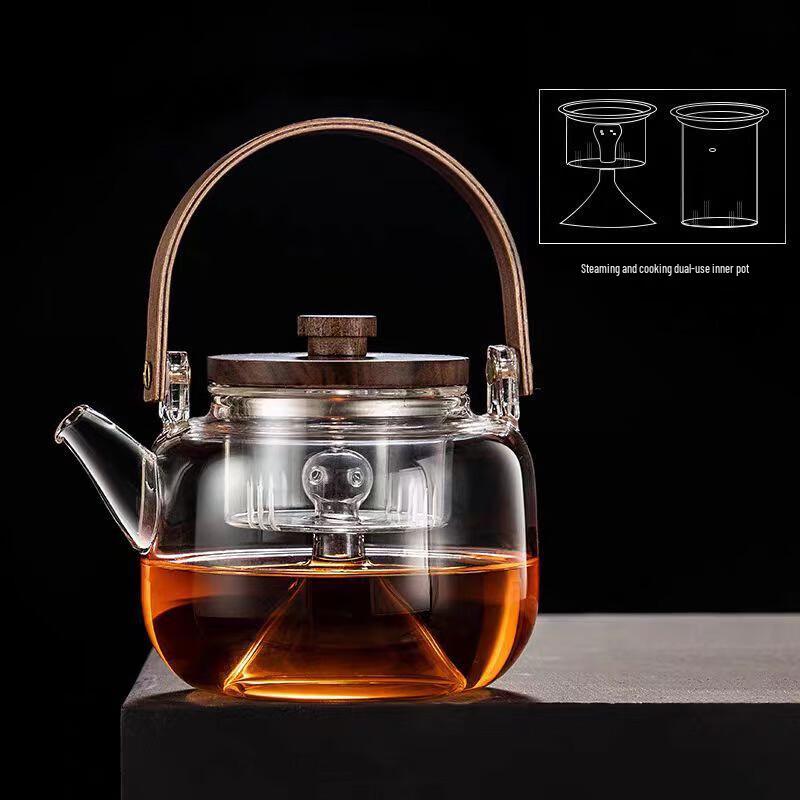 Shangqi Glass Dual-Use Steaming & Boiling Teapot