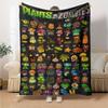 Plants Vs. Zombies Blanket Comfortable Suitable for Chair Office Seaside for All Occasions Modern Style Perfect Gift for Relatives and Friends