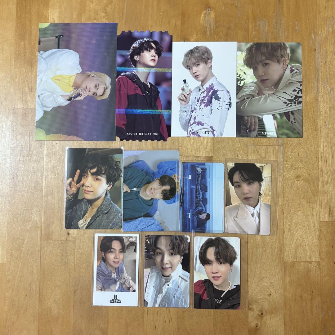 

[Б/У] BTS SUGA Юнги коллекционные карточки и мини-фотографии в комплекте