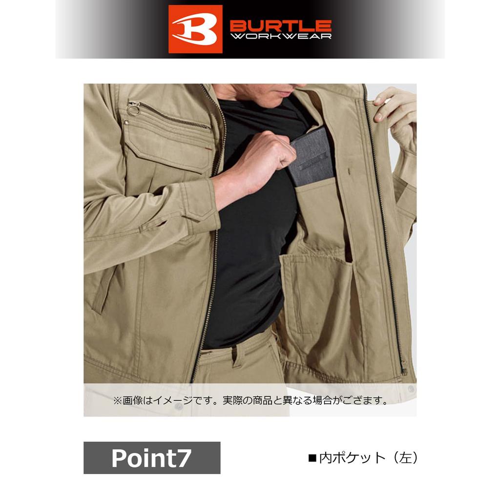 BURTLE 6091 Jacke nebelblau L