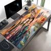 Demon Slayer Print Mouse Pad, Anti‑Slip Desktop keyboard Mat, for PC Laptop Gaming Working Daily Use, Cool Festival Surprise Gift