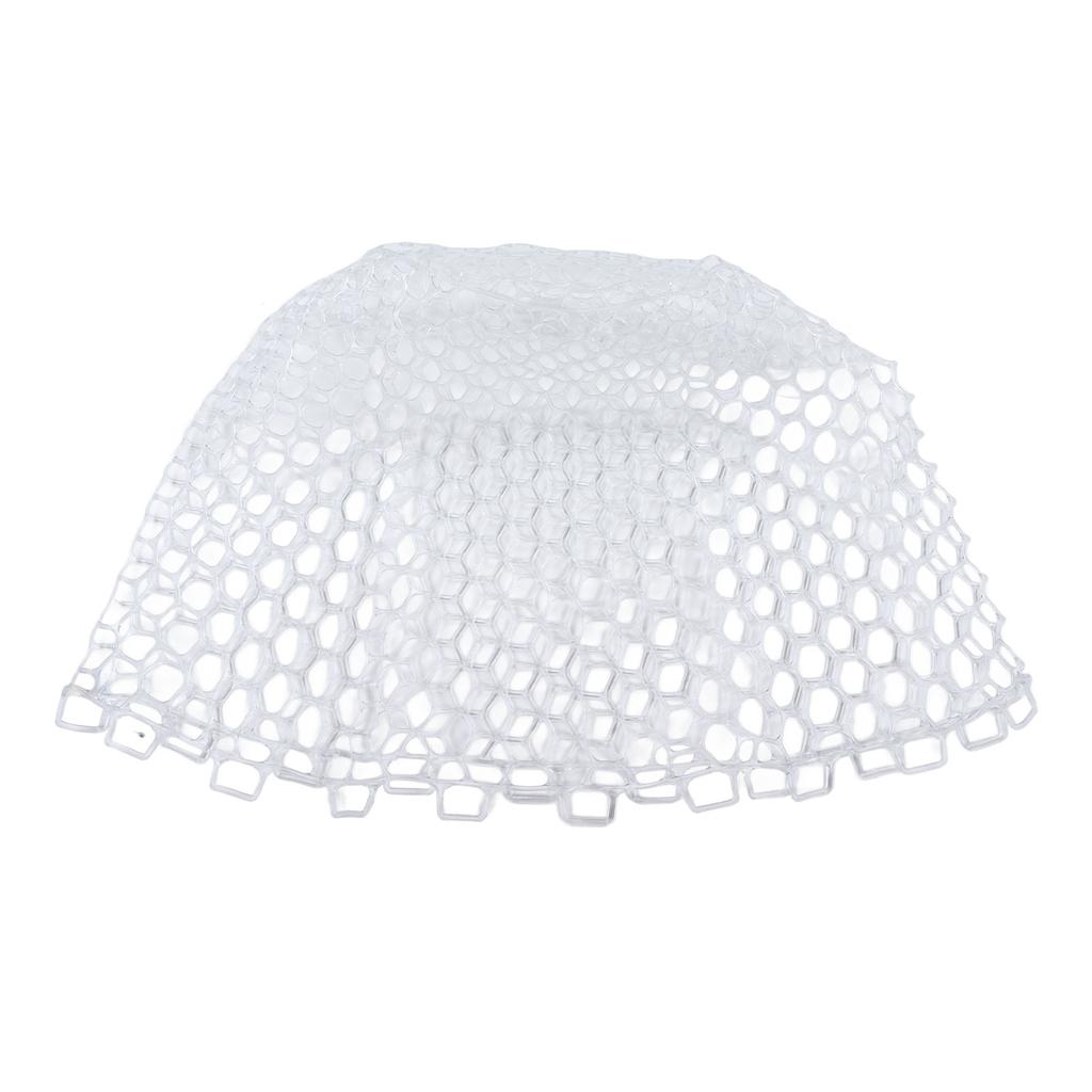 Fly Fishing Landing Net Clear White Soft Rubber Mesh for Trout Catch and Release for Fishman 32cm