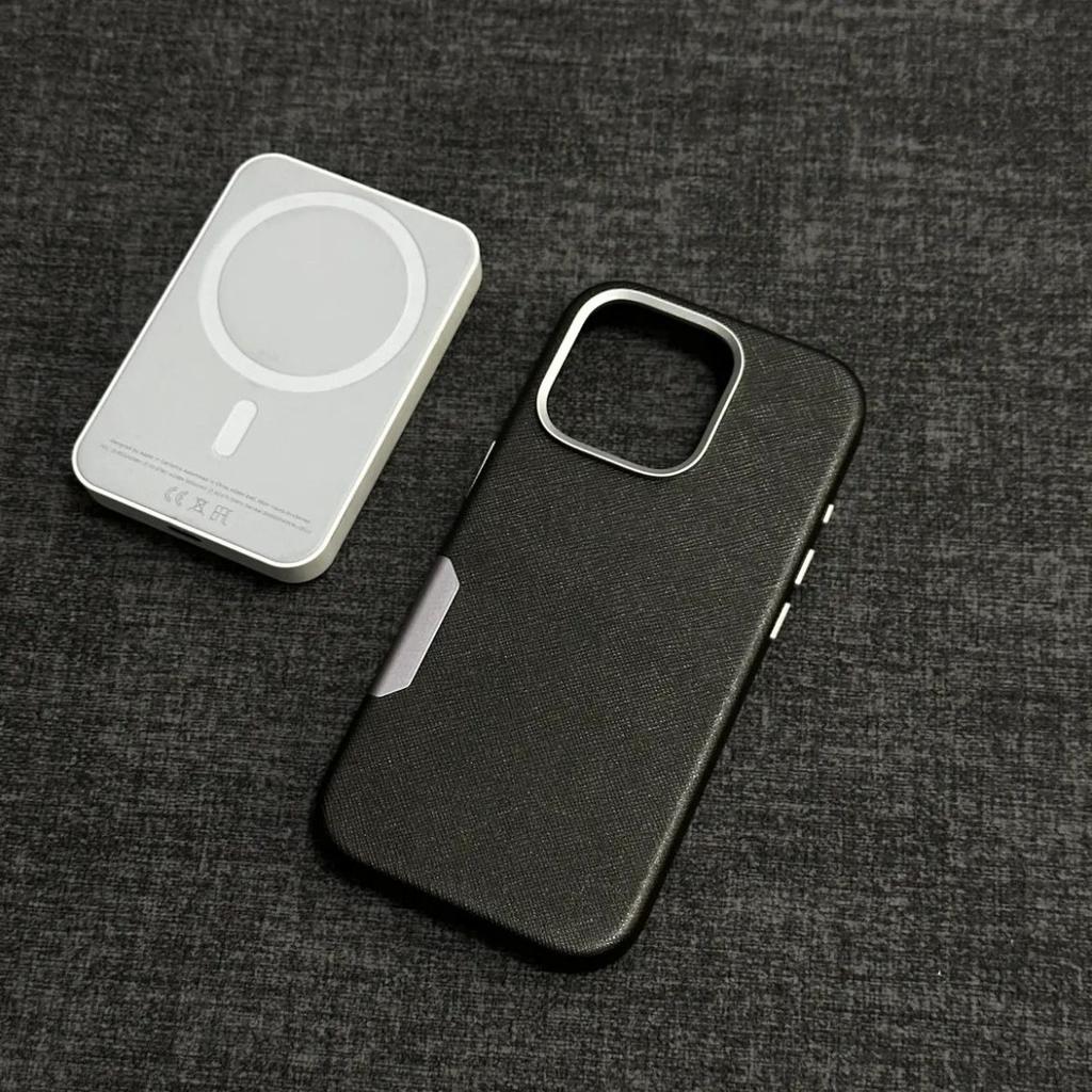 Cross Pattern Leather Phone Case for Apple iPhone 16 ProMax - Leather Hard Shell Shockproof with Camera Button Cover On iPhone 16/15/14/Pro/Pro Max