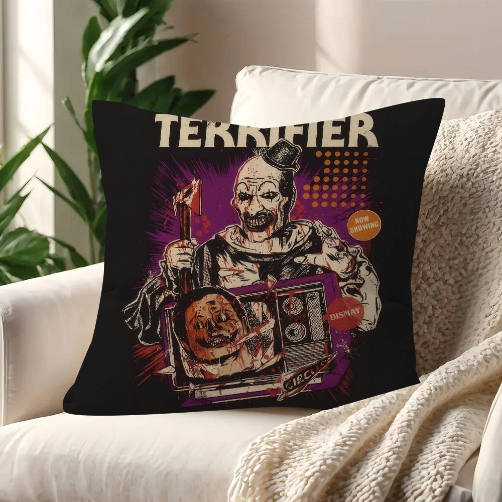Movie T-Terrifiers 2 Anime Maple Design Cushion Cover Happy Autumn Harvest Decor Holiday Decorati Pillow Cover