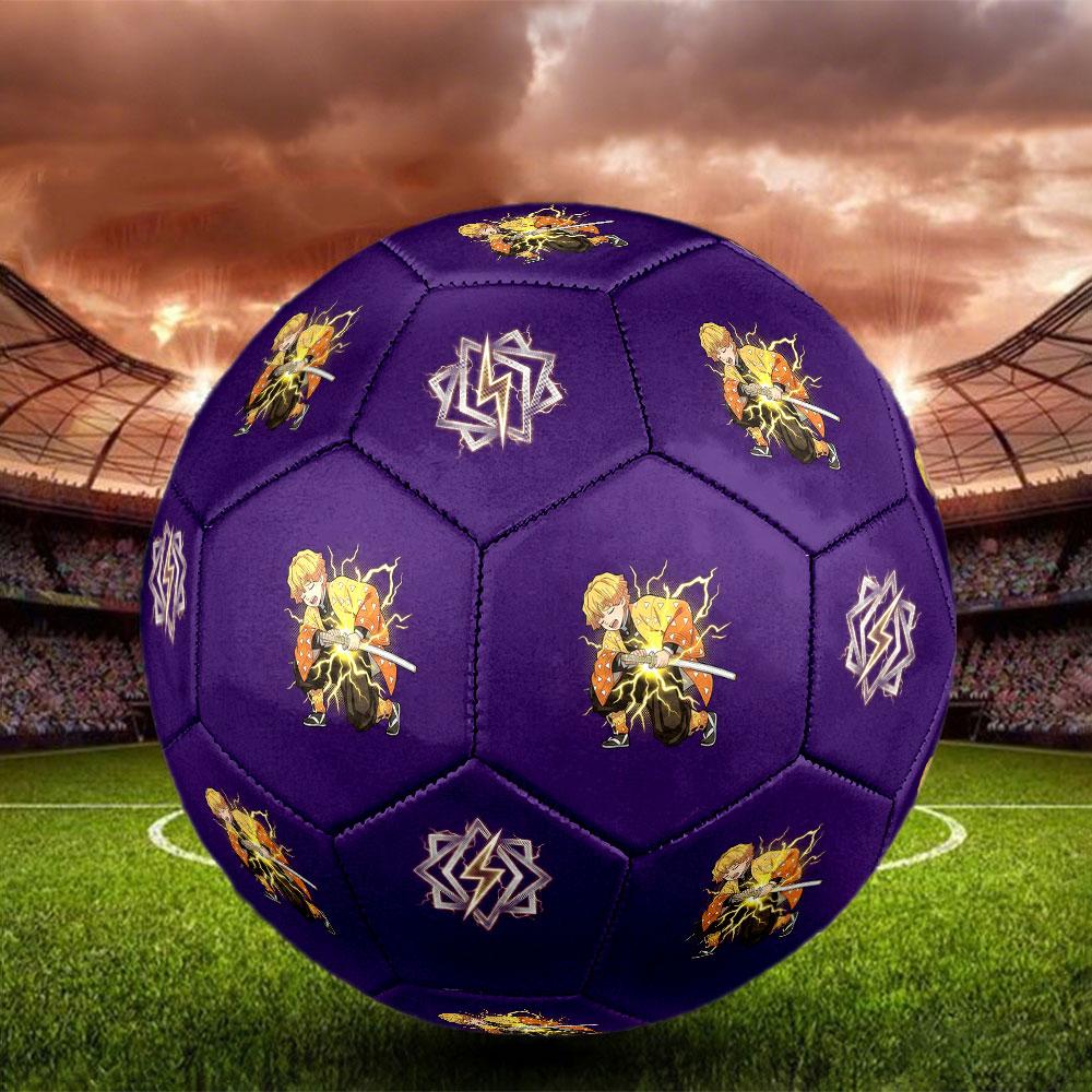 1pc Demon Slayer Kimetsu no Yaiba Soccer Ball Size 5 Indoor Soccer Ball Fashion Colorful Backyard Game - Great For Sports Fans Gift HE19