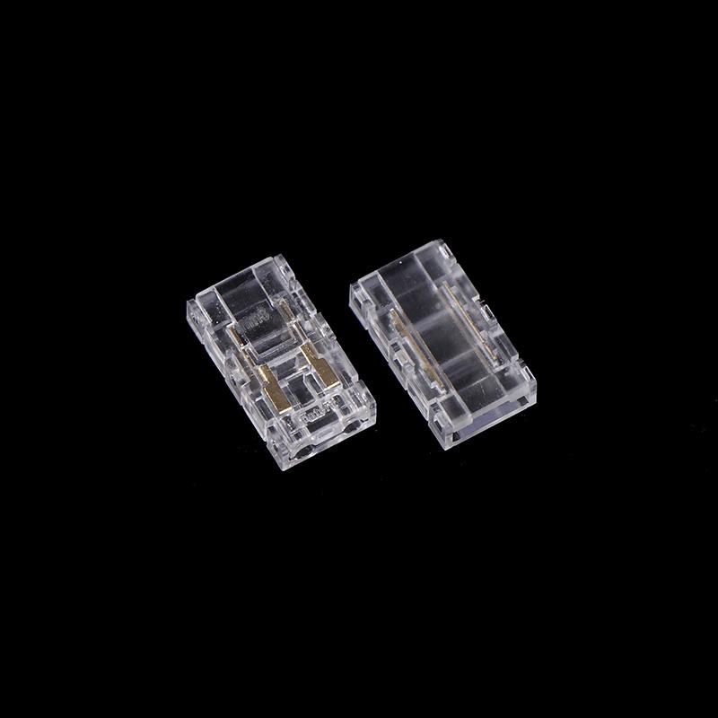 10PCS 2pin 8mm COB LED Strip To Strip LED Connectors Strip To Wire Connection Solderless Extension For  Strip Lights