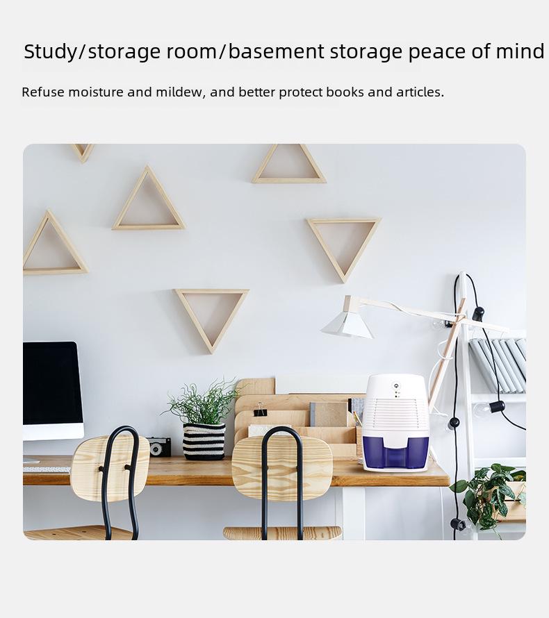 Dezumidificator portabil compact silențios pentru dormitor și uz casnic