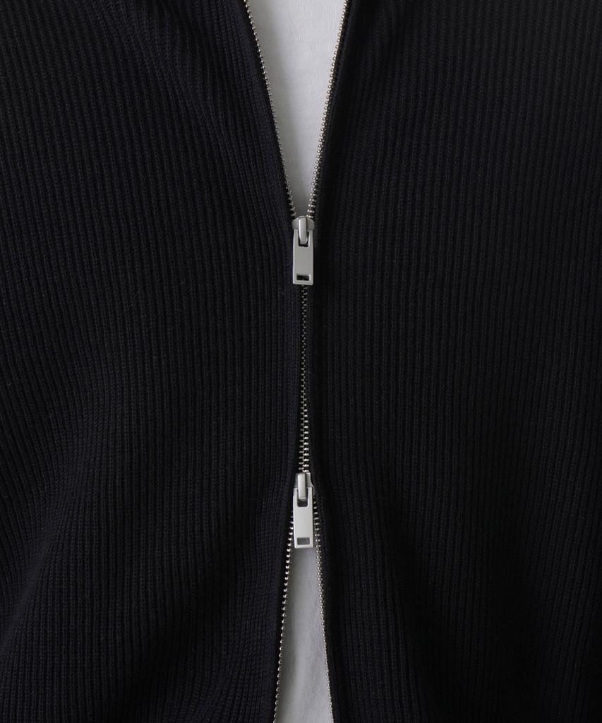 MUSINSA STANDARD Cotton High-Neck Zip-Up [Black]