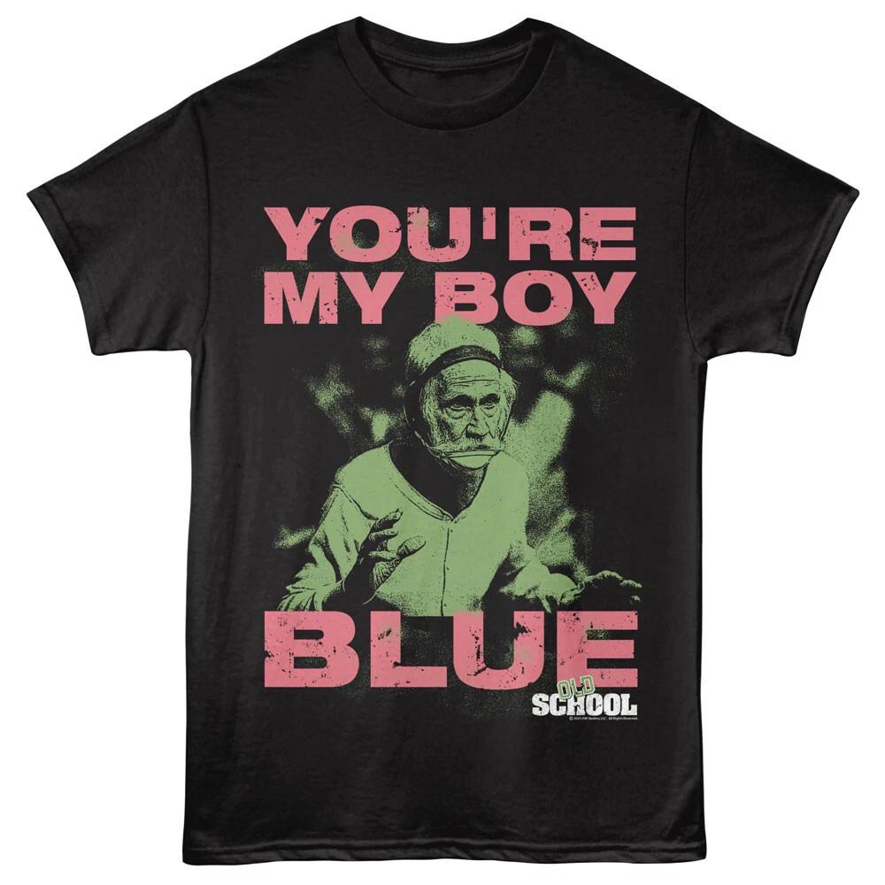 Old School Movie Wrestling Stance You re My Boy Blue Men s T Shirt 4XL