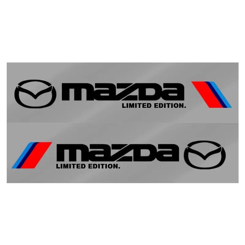 

For Mazda Alexa CX30 CX-4 CX5 CX-5 CX8 CX-8 CX-30 CX9 CX-9 2pcs Car Side Door 3D Sticker Badge Decal Decoration Auto Accessories чёрный