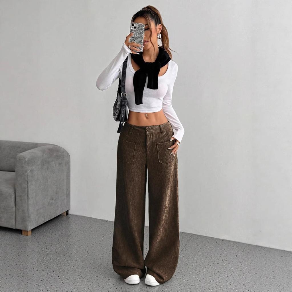 New Loose, Casual and Fashionable Autumn and Winter Pants with A Slimming Drape for Women