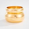 Light Luxury Minimalist Round Smooth Wide Bracelet Ins Cool Style Geometric Bracelet for Women