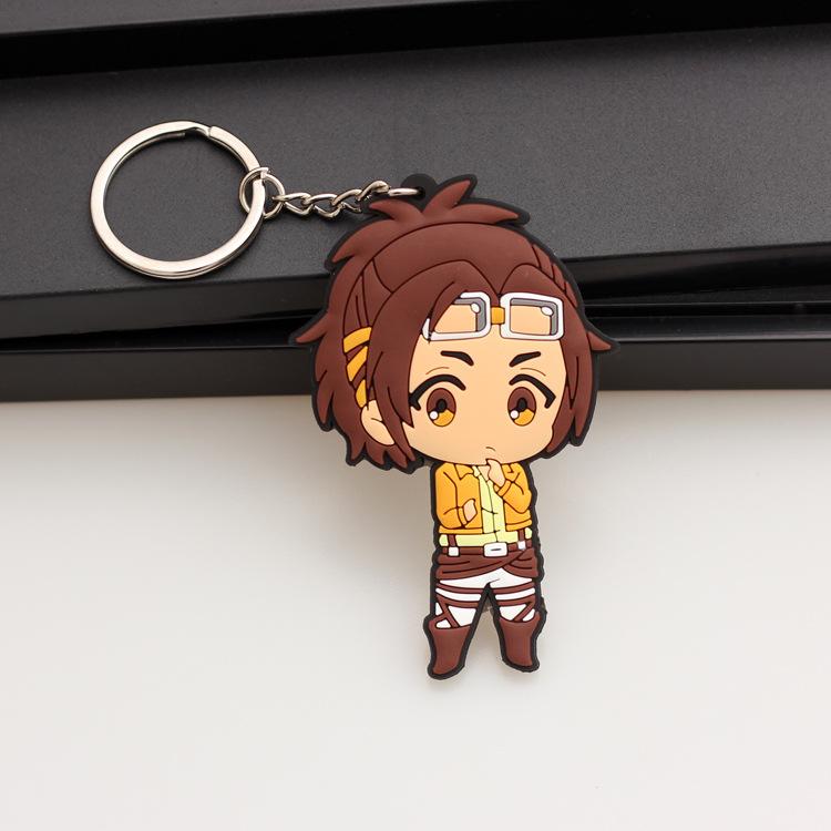 Attack on Titan Flügel der Freiheit Schlüsselanhänger, Levi Mikasa Eren Schultasche Kleiner Anhänger