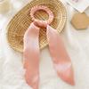 1pc DIY Solid Weave Bow Satin Long Ribbon Ponytail Scarf Hair Tie Scrunchies Women Girls Elastic Hair Bands Hair Accessories