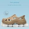 Camel Thick-Sole Ventilated Sandals