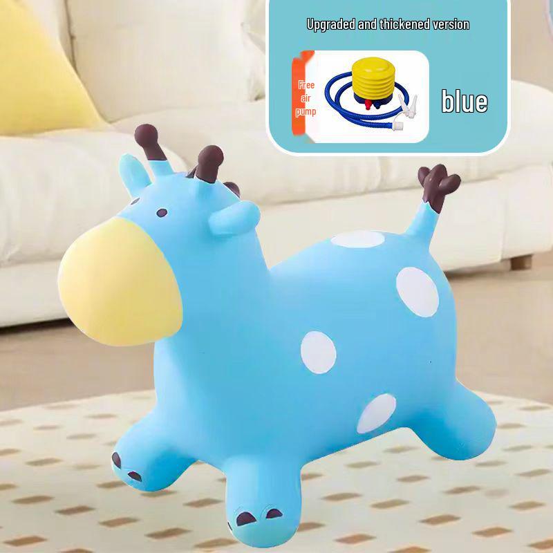 Thickened Explosion-Proof Inflatable Ride-On Horse for Infants and Toddlers: Safe Bouncing Toy
