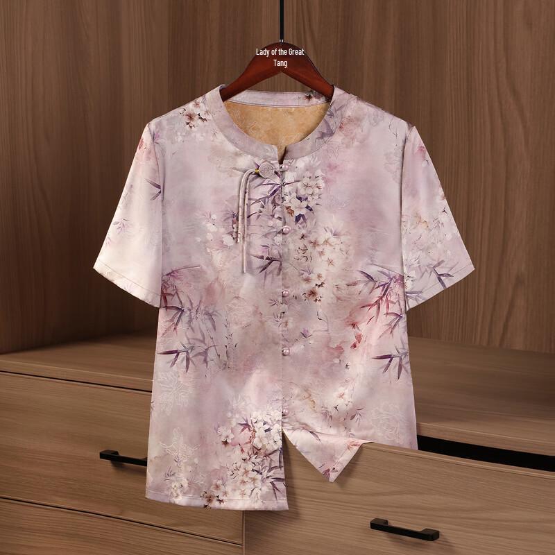 

Elderly Women s Casual Short-Sleeve Shirt L