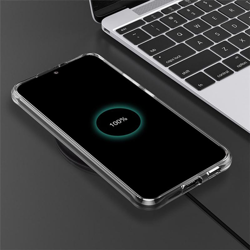 For Samsung Galaxy S24 Ultra Case Magnetic TPU Crystal Phone Back Shell