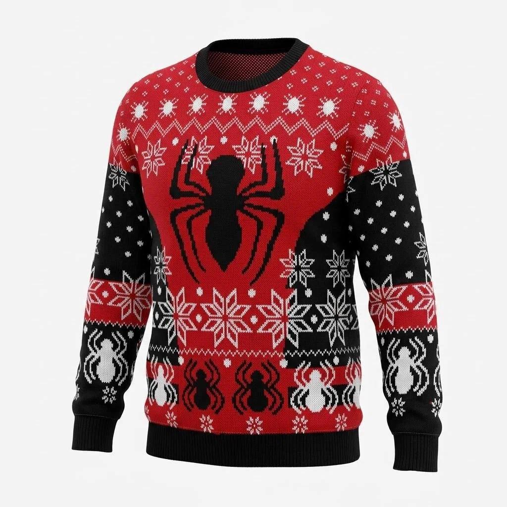 European-Size Parent-Child Jacquard Christmas Sweater Pullover for Autumn and Winter