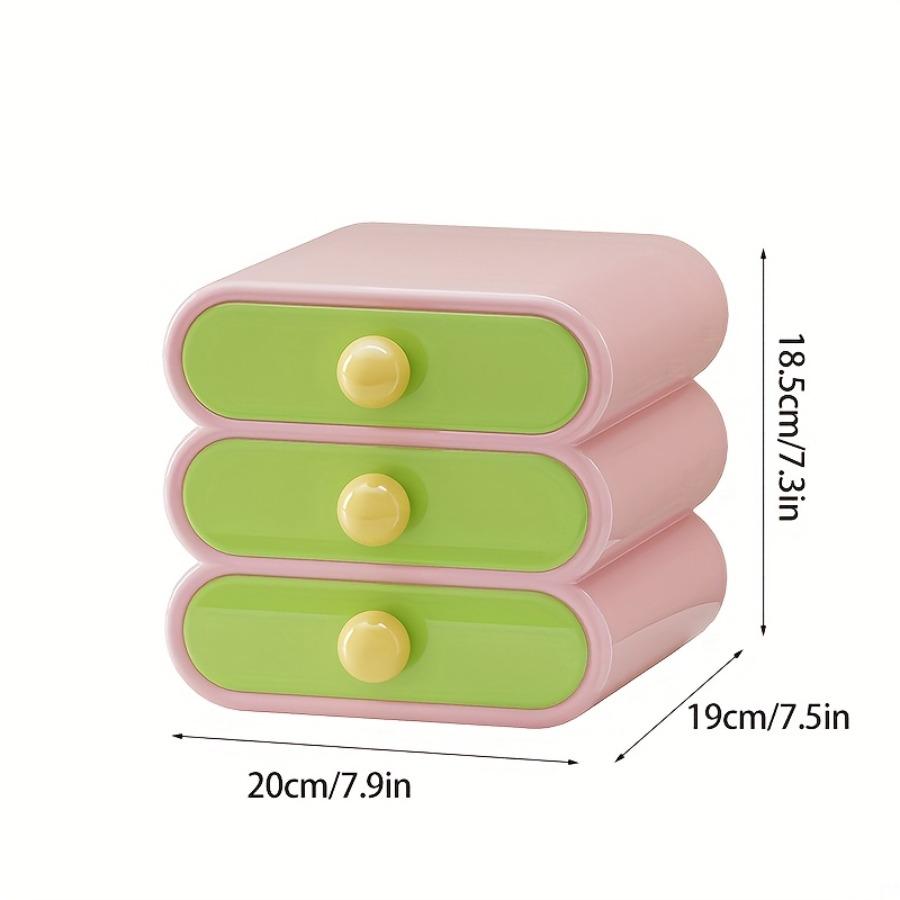 Desktop Drawer Storage Cosmetics Storage Box Large Capacity Bedroom Storage Dressing Table Decoration Back To School Season Gift
