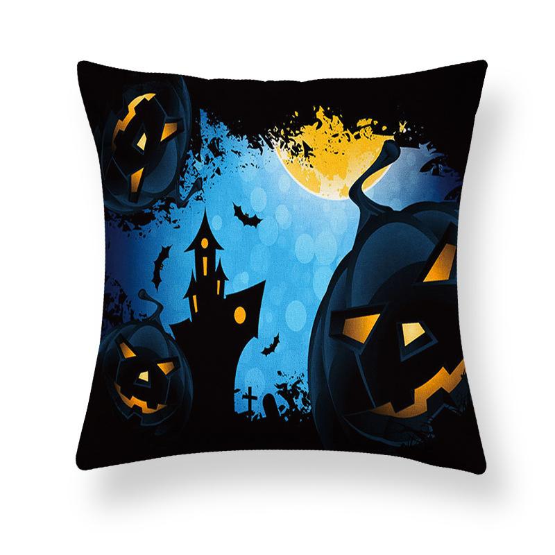 Ghost Festival Pillowcase Peach Skin Fleece Home Sofa Pillow Cushion Halloween Party Props Pillowcase Source Manufacturers