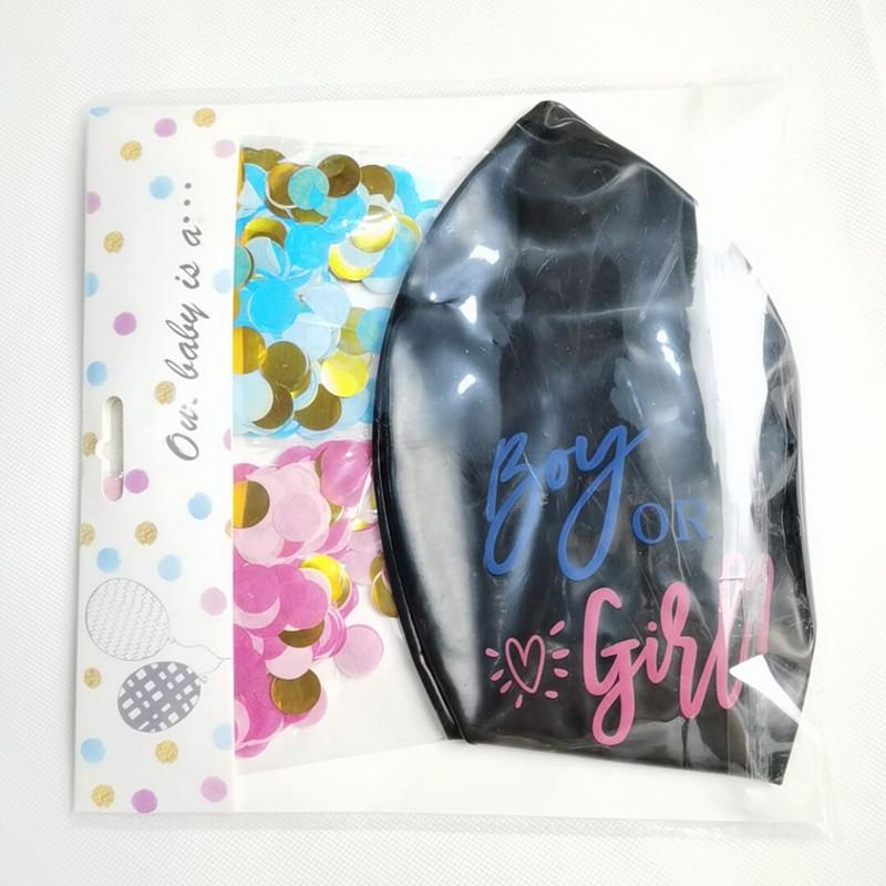 36 Round Gender Reveal Balloon - Boy or Girl Party Decoration