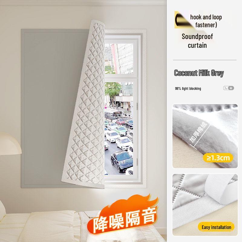 

Звукоізоляційне вікно-блекаут на липучці з легкою установкою 90x100cm