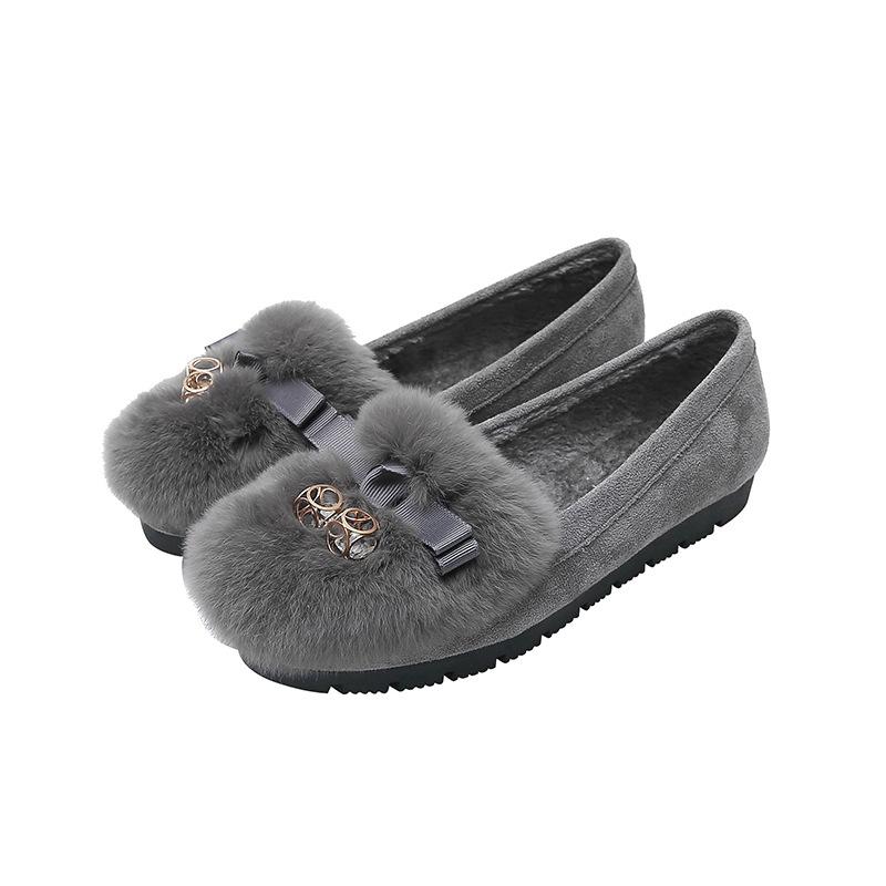 T31 Boty Mao Mao dámské zimní nošení 2025 podzim sametové bavlněné boty s plochou podrážkou těhotenské ženy boty typu bean