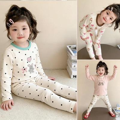 Herfst/Winter 2025 Kinder Schattige Bosstijl Huidvriendelijke Pyjamaset