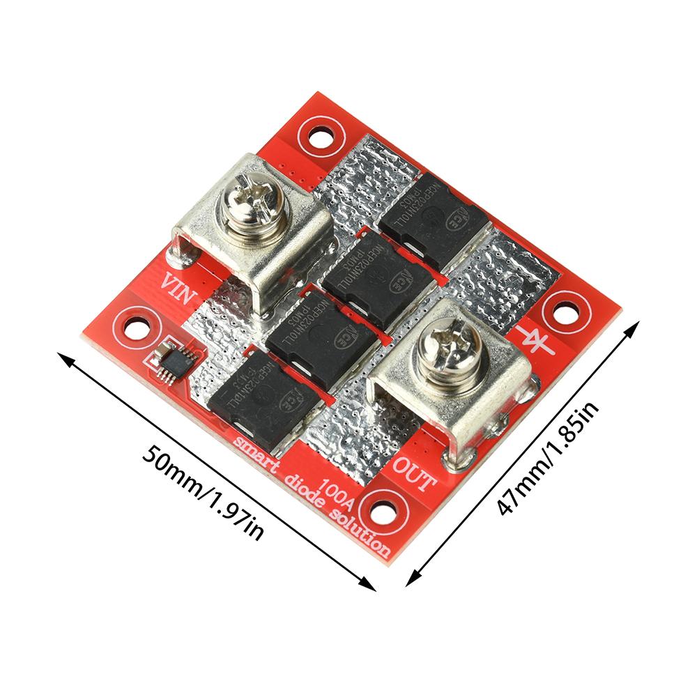 High Current 100A Ideal Diode Module Ultra Low Voltage Solar Controller Anti-reverse Charging Anti-Reverse Current Protection