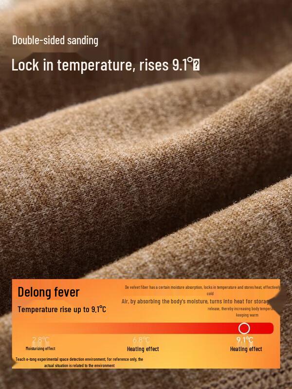 Men's Thick Cashmere Blend Thermal Long Johns