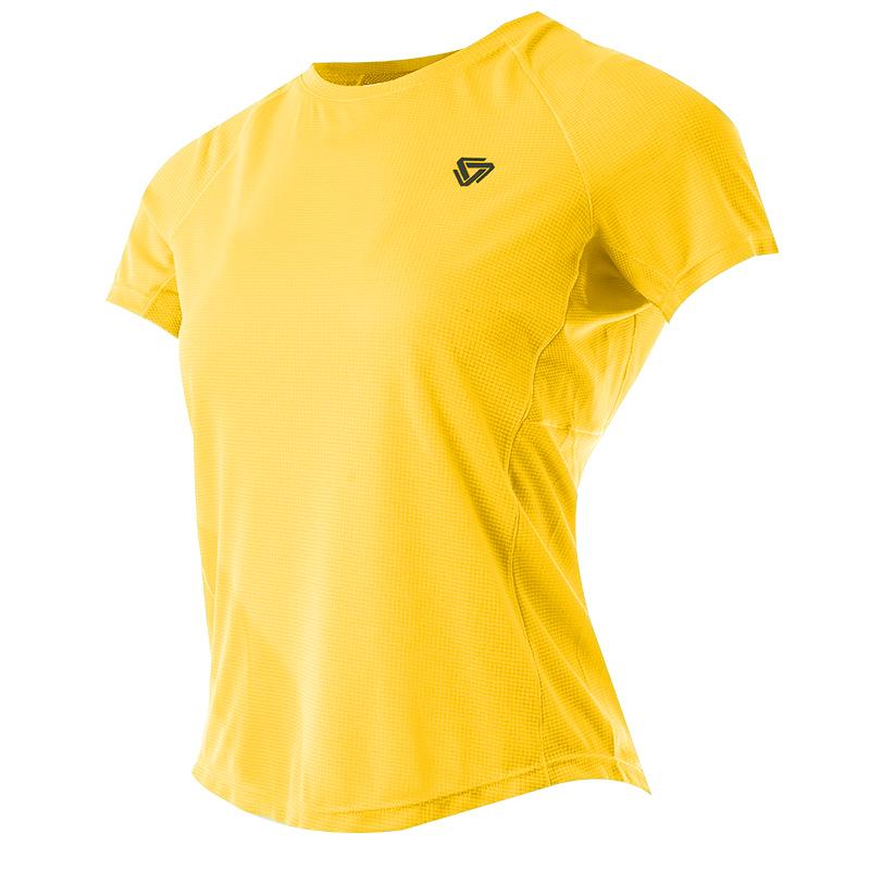 

2025 Легкая дышащая сетчатая футболка с круглым вырезом, быстросохнущая спортивная футболка для мужчин и женщин Large