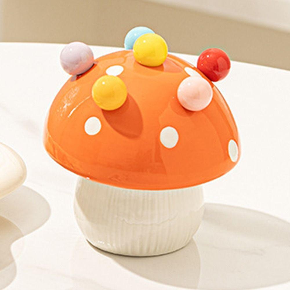 Creative Mushroom Fruit Fork Anti-scald Mushroom Fruit Fork Set  Kitchen Supplies