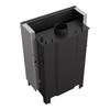 Water heating fireplace KRATKI MBO 15 kW Ø 200 lift-up black thermotec lining
