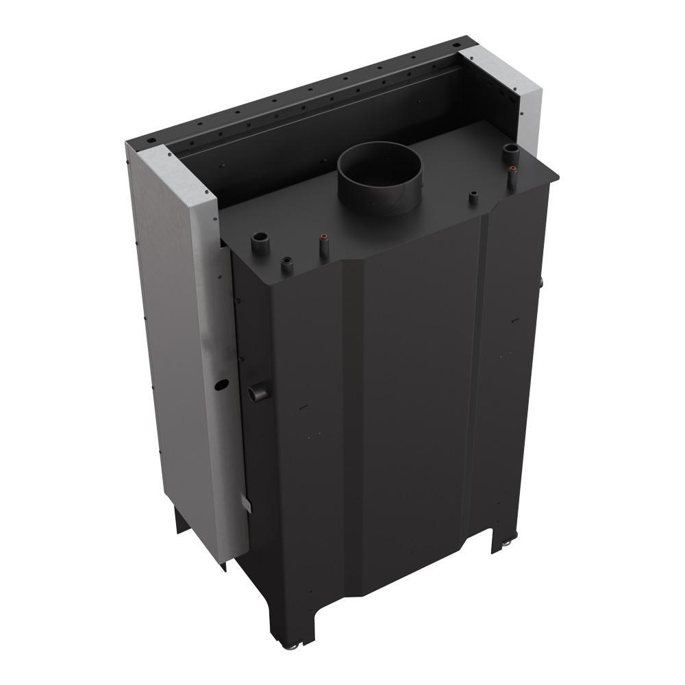 Water Heating Fireplace KRATKI MBO 15 kW Ø 200 Lift-up Black Thermotec Lining