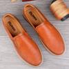 Fashion Brand New Handmade Leather Men Shoes Thick Soled Non-slip Fashion Sneaker Business Flats Casual Loafers Shoes Men Driving Shoes
