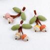 Handmade Fabric Hawthorn Cherrys Fruit Brooch Nature Inspire Accessory For Women