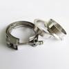1.5"-5.0"' Stainless Steel  Quick Release V-Band Clamp  Flat Flange  Metal Clench  Nut  for Car Turbo Exhaust Downpipes