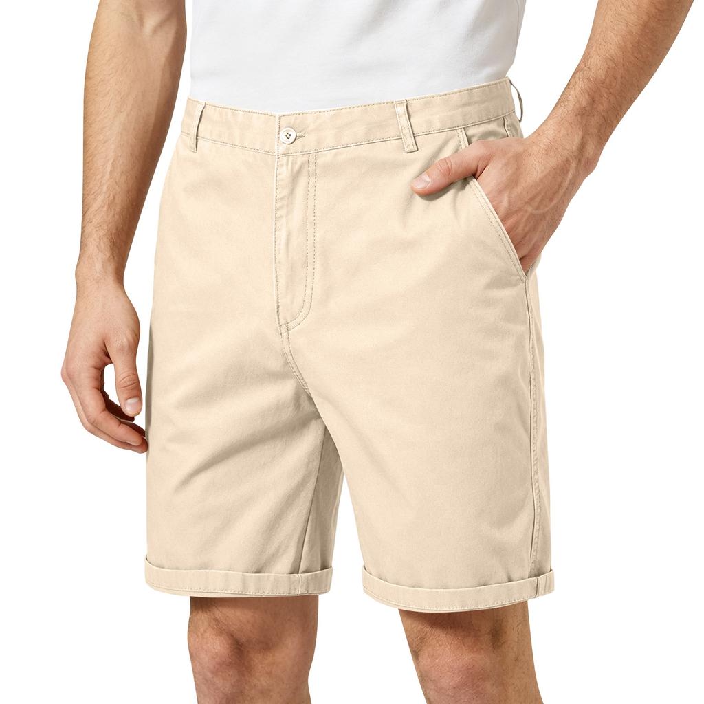 Herren Lockere Freizeit-Cargo-Shorts Leichter Entspannter Stil mit Mehreren Taschen für Outdoor und Tägliches Tragen