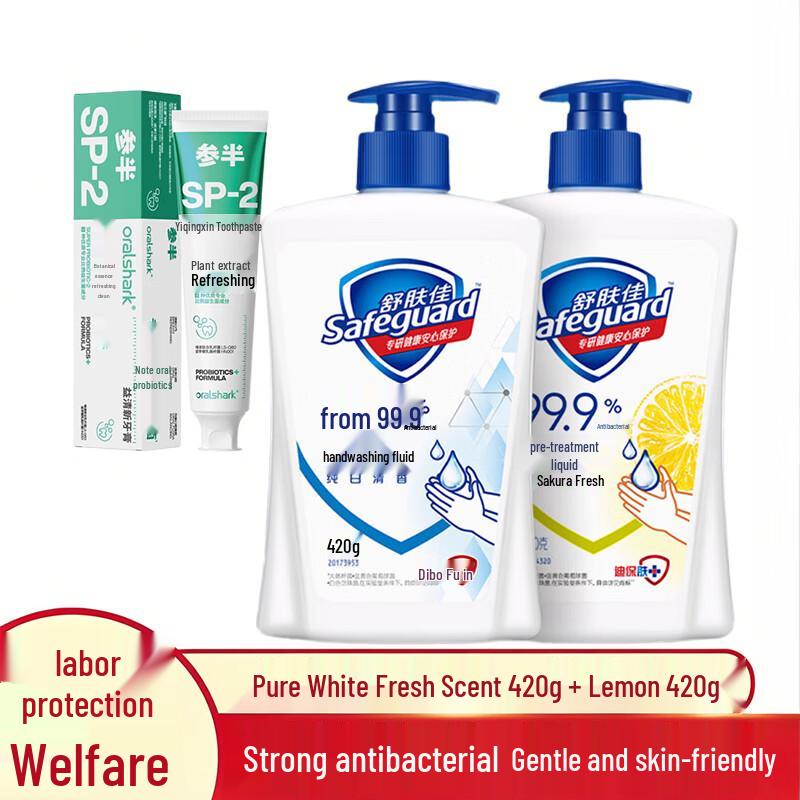 Safeguard Antibacterial Hand Wash & CanSemi Toothpaste Set