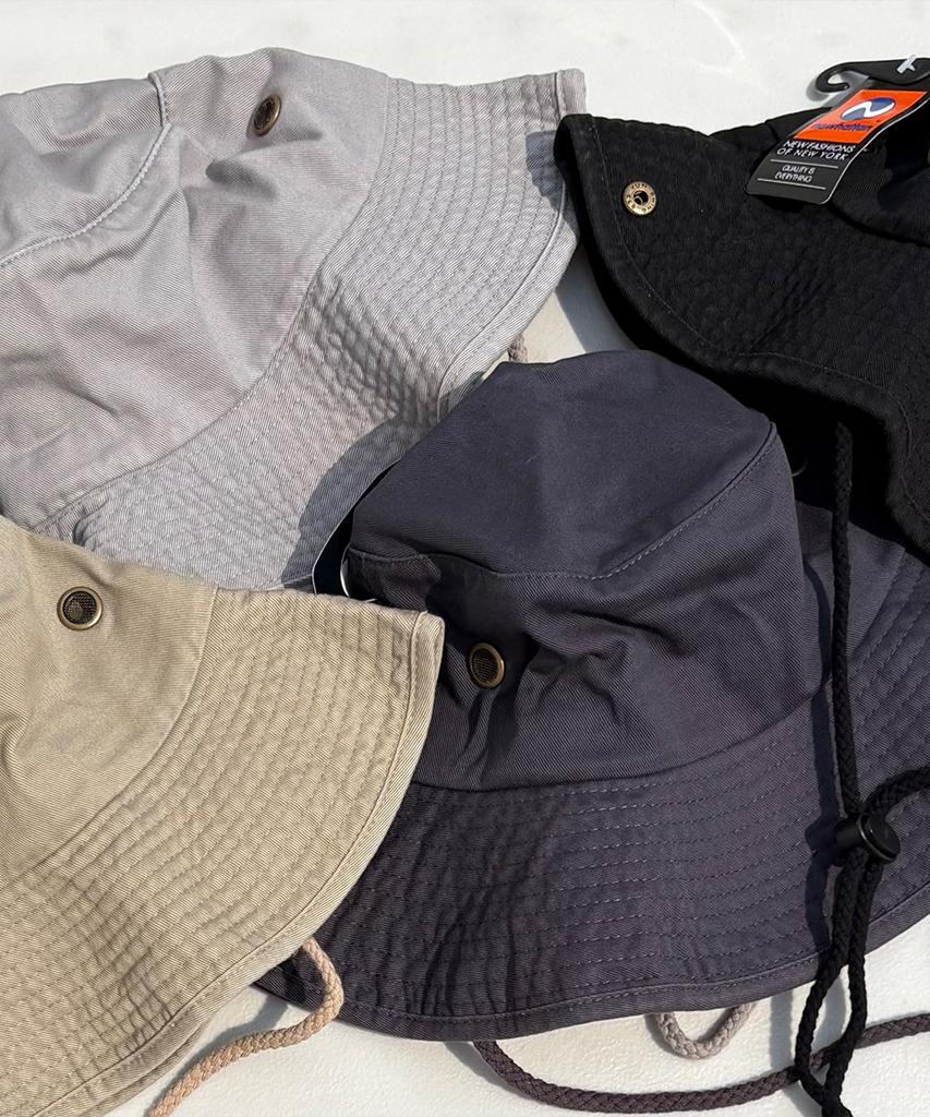 Nyuhaeteun Washed Safari Hat (Khaki)