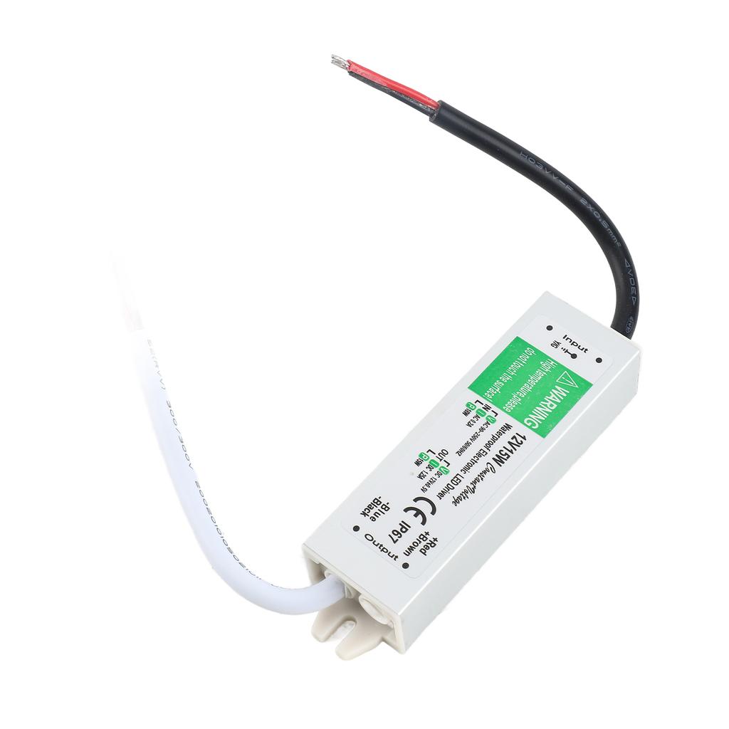 LED Treiber IP67 Schaltnetzteil Transformator Adapter 12V Ausgang für LED Streifenlicht Außenleuchtkasten Schild